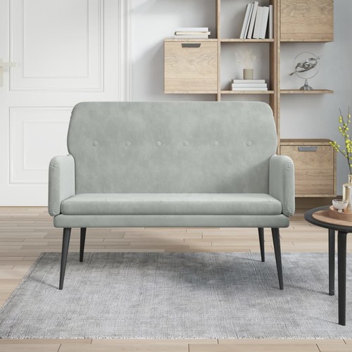Banc 108x79x79 velours - banc,