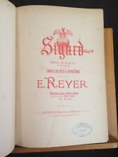 Ernest Reyer Sigurd partition chant piano ancienne reliée éditions Heugel opéra