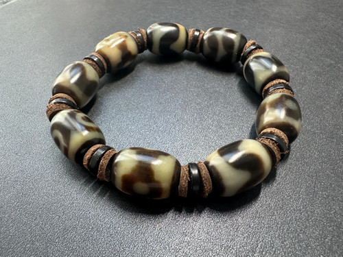 Bracelet perles agate - de,