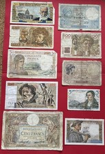 ??Banknotes French??.Lot 10 Billets Français??#ref:3