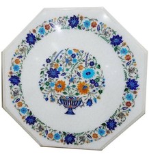 24 " Marbre Blanc Table Top