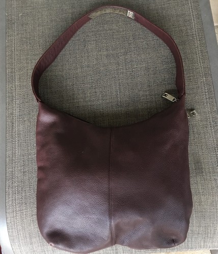 Halston leather slouch hobo - leather,
