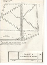 PLAN - "SIMPLET" - AVION ELECTRIQUE 3 AXES