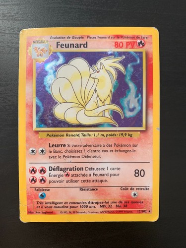 Carte pokémon feunard - carte,