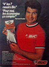PUBLICITE   Rasoir BIC avec  RAYMOND POULIDOR   ANNEE 1978   M1820