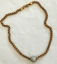 Collier maille dorée Swarovski