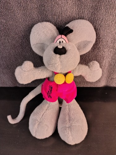 Peluche diddl gris salopette - gris,