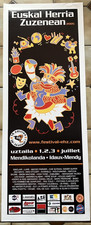AFFICHE ENTOILEE EHZ FESTIVAL EUSKAL HERRIA ZUZENEAN IDAUX MENDY BASQUE