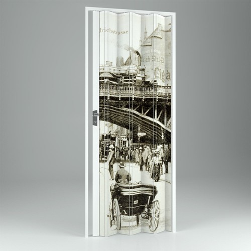 Porte accordèon pvc - porte,