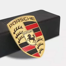 PORSCHE Emblème Capot / Hood Emblem Badge Logo 911 CAYENNE BOXSTER CAYMAN