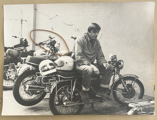 Ancienne photographie moto - photographie,
