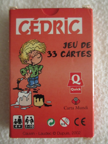 Jeu cartes cedric - cartes,
