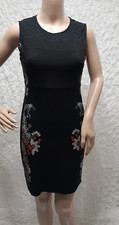 RBF7 / Robe Desigual Noir Motif Floral /Broderie Anglaise/ T 36 Petit 38