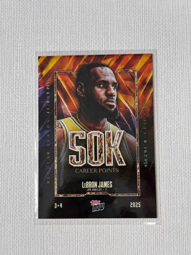 Topps now 2025 - lebron, james