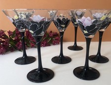 Lot 6 verres  Martini cocktail serie Anaïs  Luminarc France  TBE