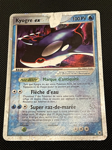 Carte pokémon kyogre - pokémon,