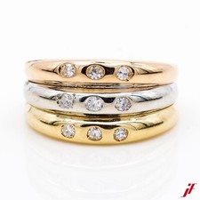 Bague 750/18K Or Jaune Or Rose