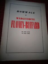 HOMMAGE A MARGUERITE FLAVIEN-BUFFARD 20 juin 1912- 13 juin 1944