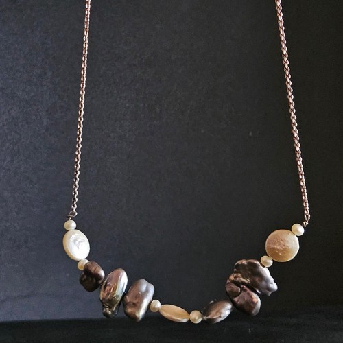 Collier perles nacre - collier,