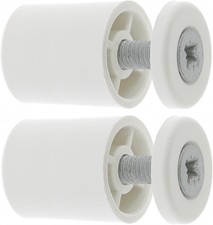2x Butée d'arrêt lame finale volet roulant ronde 25mm Ø22mm fenêtre, blanc