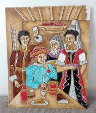 CERAMIQUE VALLAURIS TABLEAU DE ROBERT LOISELEUR VINTAGE ANNEES 60.