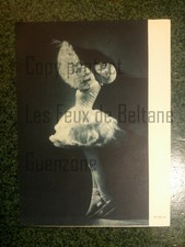 PATINAGE ARTISTIQUE MLLE BONNE M. CURRY   photo héliogravure 1930 