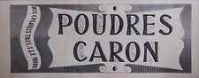 PUBLICITÉ 1958 POUDRE CARON