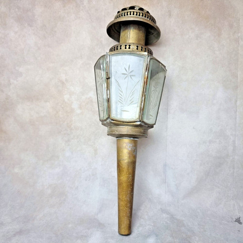 Lanterne ancienne laiton et - en,