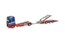 HERPA - Camion porte-engin avec remorque 3 essieux RIWATRANS – SCANIA CR 20 H...