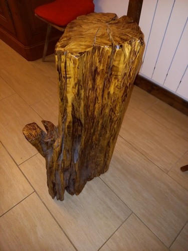 Tabouret bois vernis - en,