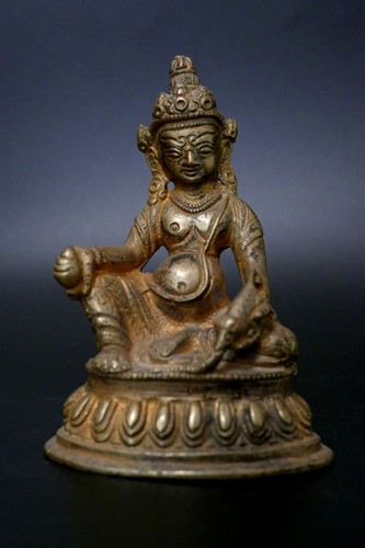 Kubera sculpture bronze - kubera,