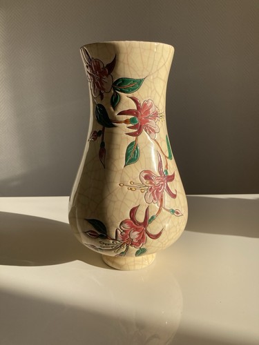 Emaux longwy vase - longwy, pied