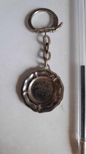 Ancien porte cles plat inox - cles,