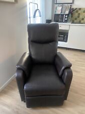 Fauteuil relax inclinable avec repose-pieds en similicuir GIULIA