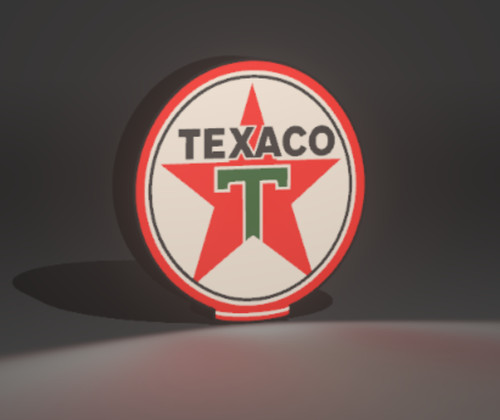 Texaco gasoline globe design - texaco,
