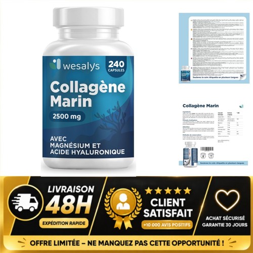 Collagène marin 2500mg - collagène,