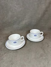 Les Wagons Lits porcelain coffee service by Dudson Made in England Vintage 1970