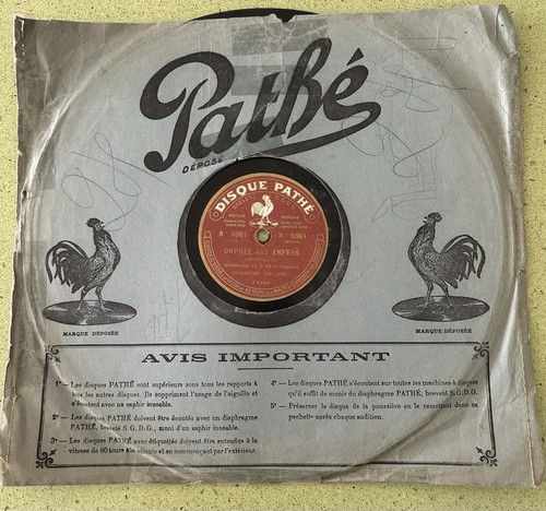 Disque tours pathé orphée - disque,