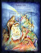 TIMBRES - SAINT MARIN - SAINT MARIN - 2011 - NOËL - NOEL - NOEL -
