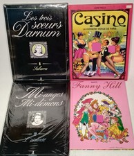 Lot de 4 bandes dessinées cartonnées érotiques – Ardem – Olson – Epstein – Marti