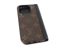 Coque folio Louis Vuitton monogramme M82891 iPhone 15 Pro marron d'occasion