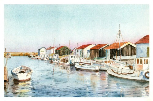 Aquarelle claude veyssière - de,