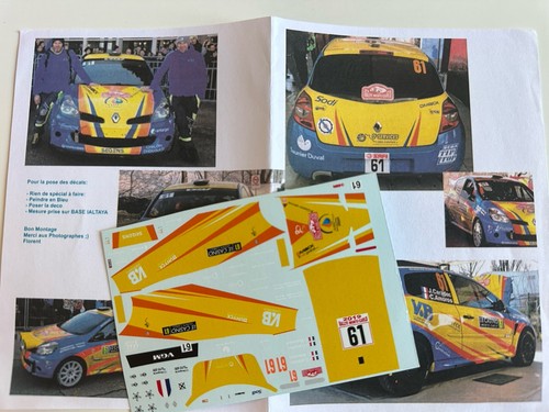 Decal renault clio - 43,