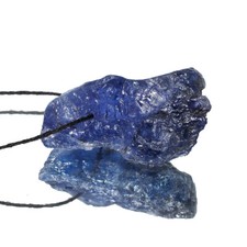 50.05 CT Certifié Tanzanite Naturelle Vibrant Bleu Cristal Naturel Perforé Gemme