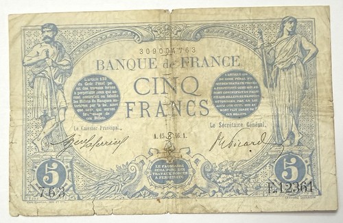 Billet banque francs 1916 - billet,
