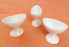 Lot de 3 anciens différents rince oeil/oeillères en porcelaine