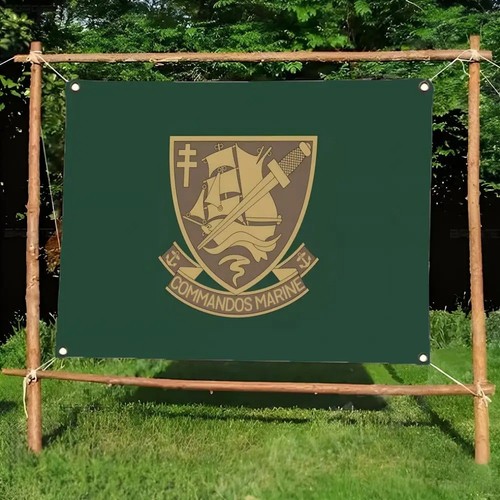 Drapeau commandos marine - drapeau,