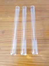 Lot 3 tubes à essai en verre