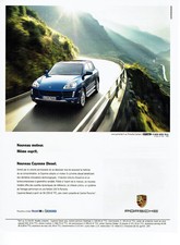 Publicité Advertising 127  2009  nouveau Porsche Cayenne Diesel