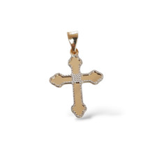 Pendentif Croix En Or Jaune Et